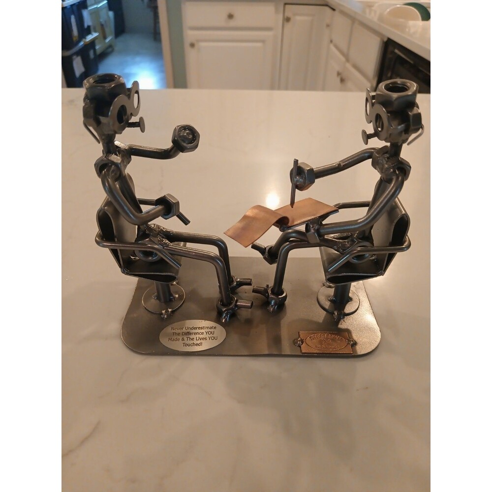 Steelman 24 Counselor/Therapist/Psychologist Nuts and Bolts Metal Sculpture